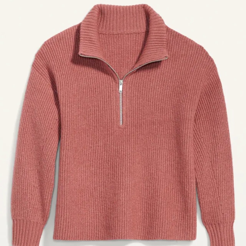 Old Navy Rib-Knit Quarter-Zip Sweater - NWT